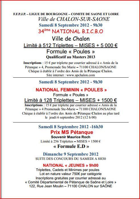 34ème NATIONAL B.I.C.B.O 34ème NATIONAL B.I.C.B.O