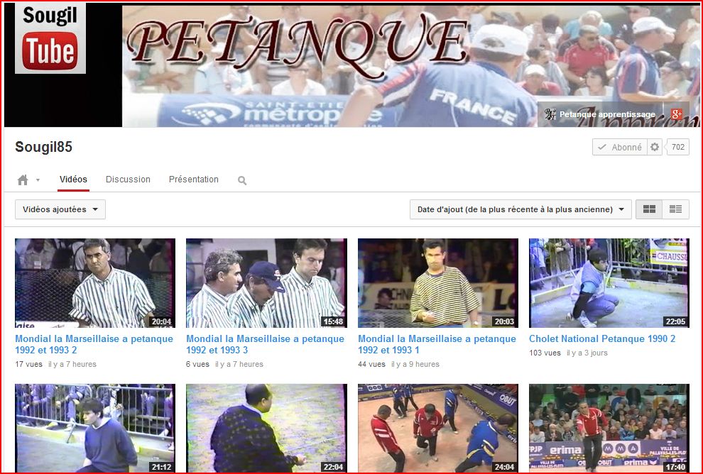 Sougil Tube site de vidéo de pétanque Sougil Tube site de vidéo de pétanque
