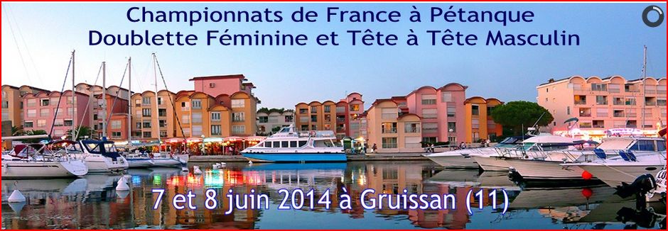 Résultats et tirages des Championnats de France Tête à tête seniors et doublette féminine 2014 à Gruissan (11)