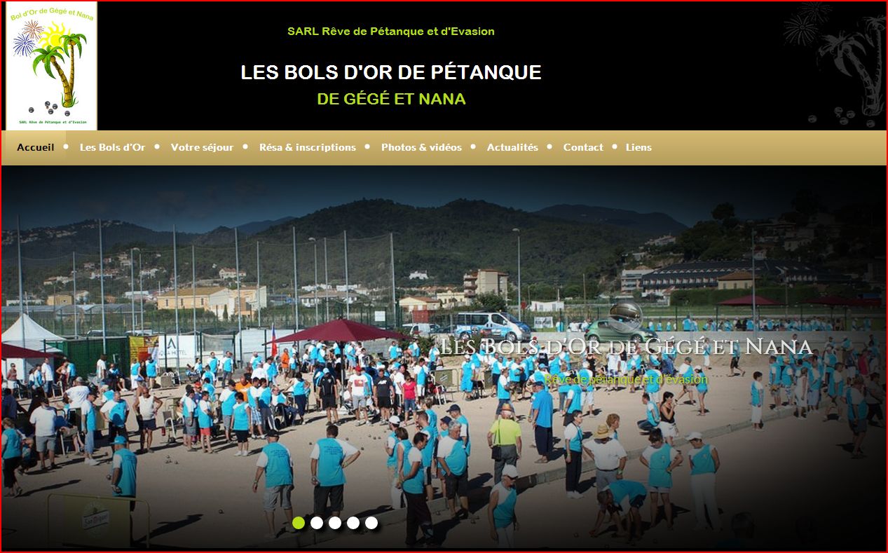 Nouveau site internet sur les bols d’or de pétanque qui se déroulent à l’hôtel Don Angel à Santa Susanna en Espagne Nouveau site internet sur les bols d’or de pétanque qui se déroulent à l’hôtel Don Angel à Santa Susanna en Espagne