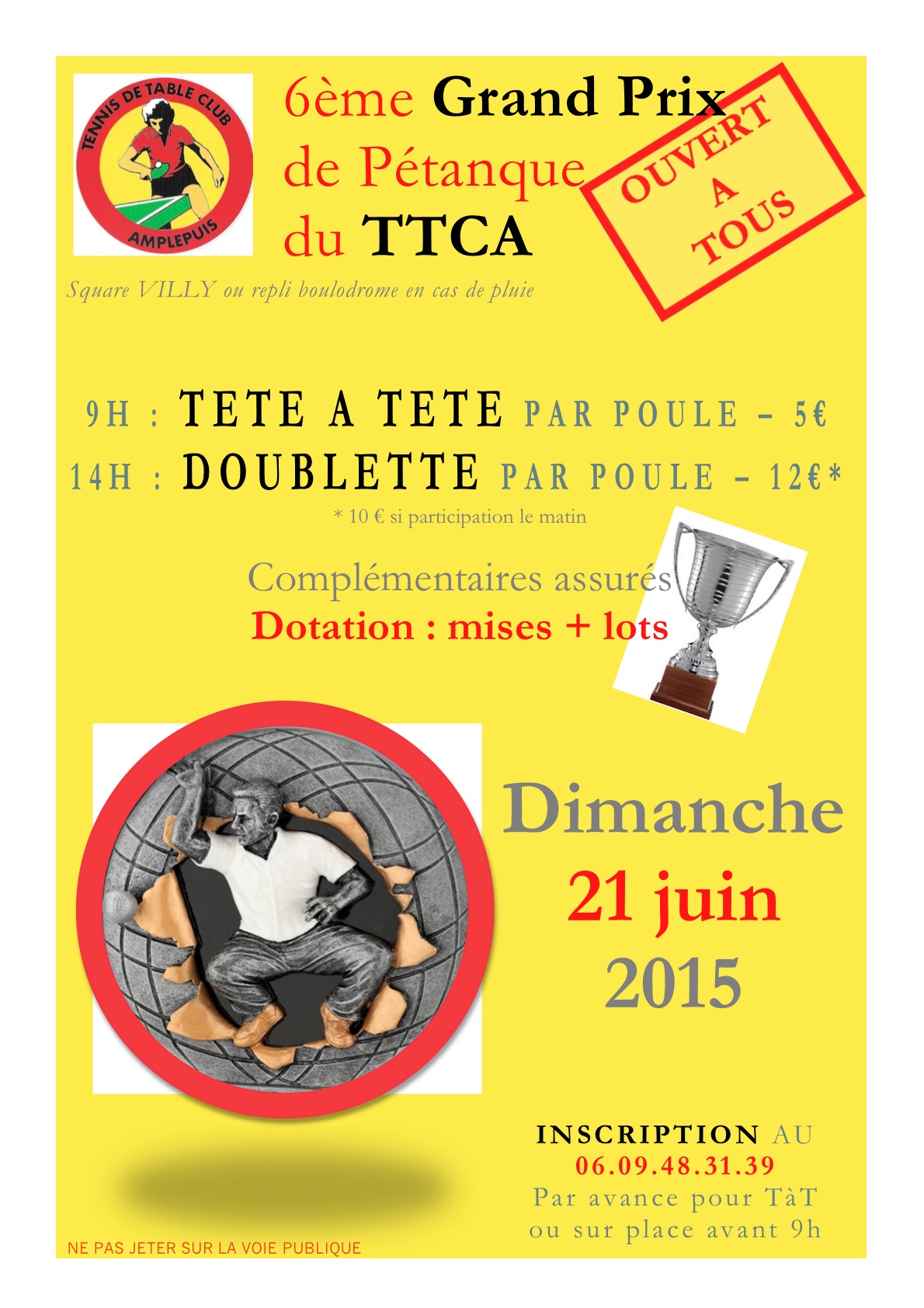 Concours dimanche 21 juin 2015 TTC Amplepuis