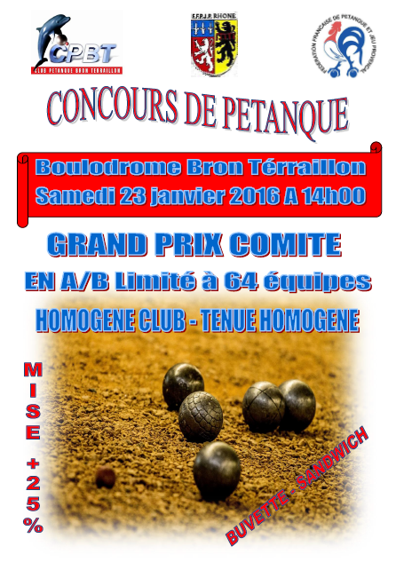 Concours  GPCom samedi 23 janvier 2016 à Bron