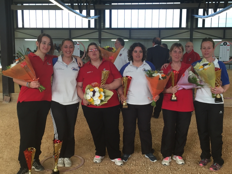 Résultats Championnat du Rhône Triplette féminin le samedi 09 Avril 2016 à la Calade Résultats Championnat du Rhône Triplette féminin le samedi 09 Avril 2016 à la Calade