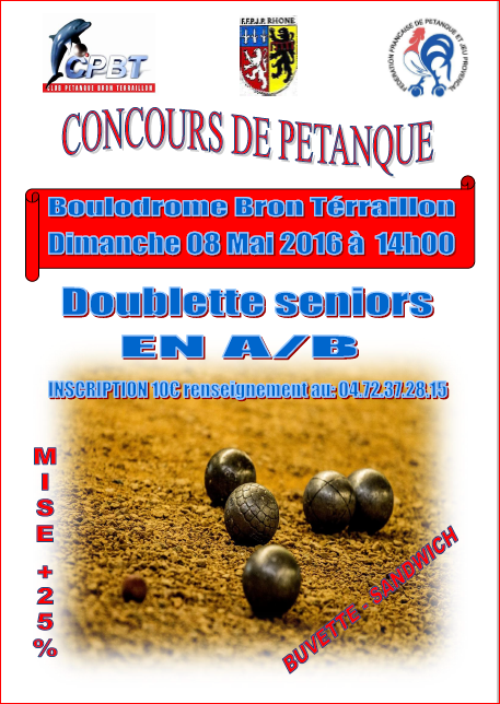 Concours  dimanche 8 mai 2016 Bron