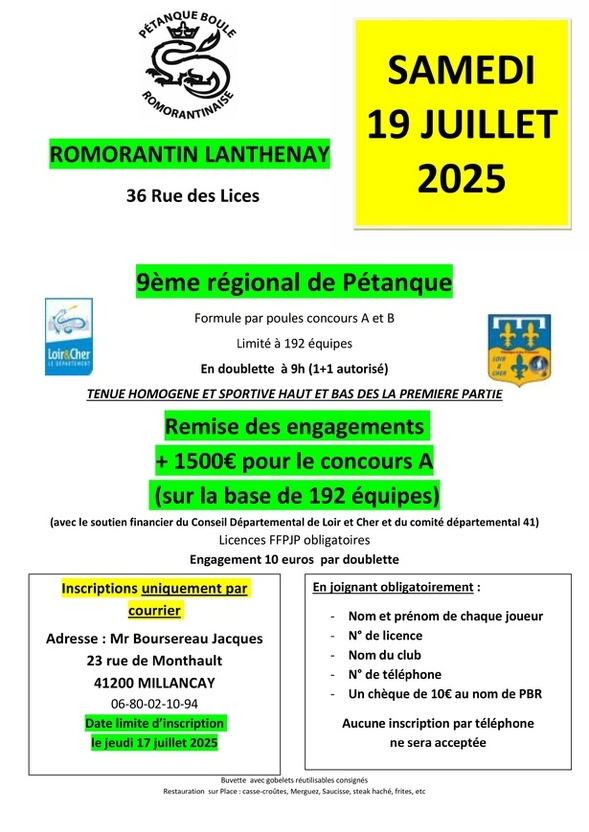 Régionaux à Romorantin Régionaux à Romorantin