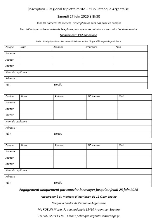 Régional TM d'Argent sur Sauldre (CD18)