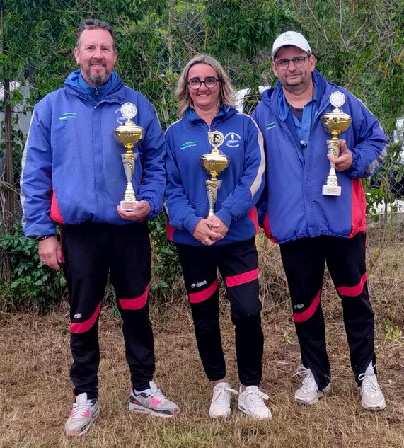 L'équipe de Langon vice championne  Triplette mixte