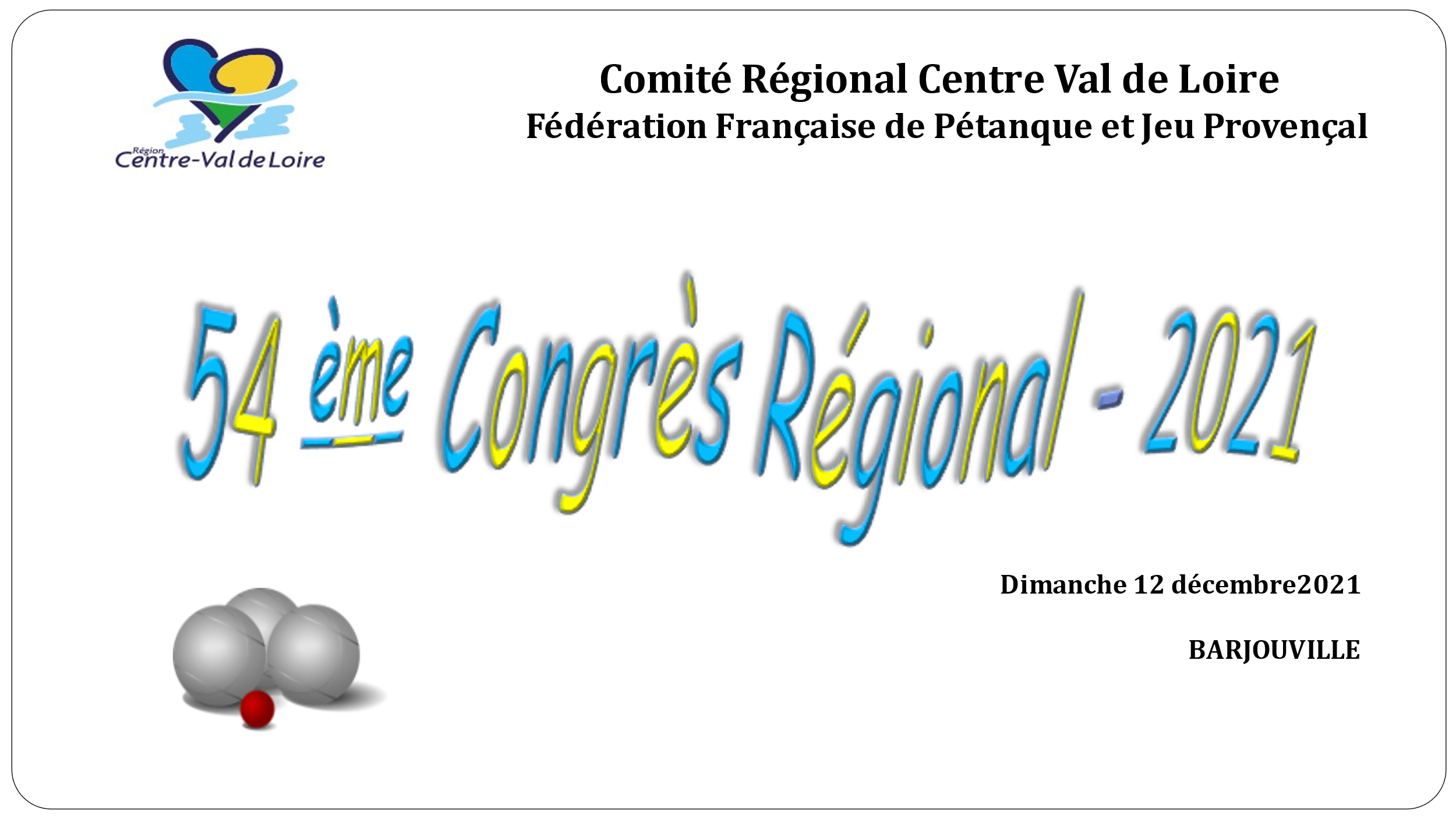 Compte rendu de la réunion du CRCVL du 11 décembre ainsi que le CR de l'AG de la Région