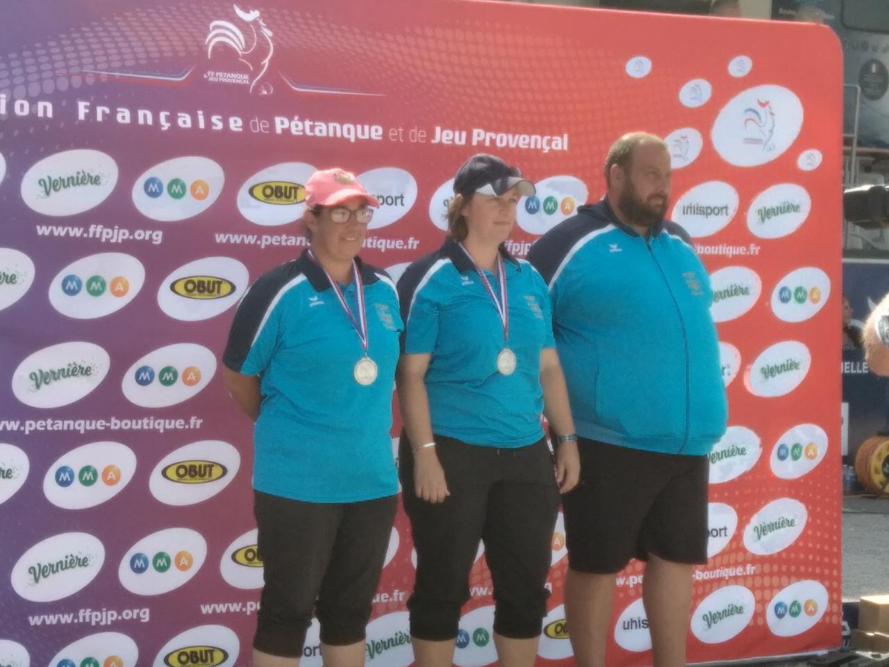 Delphine Langlais et Prescilia Roussel (CD 28) Vices Championnes de France DF à Auxerre