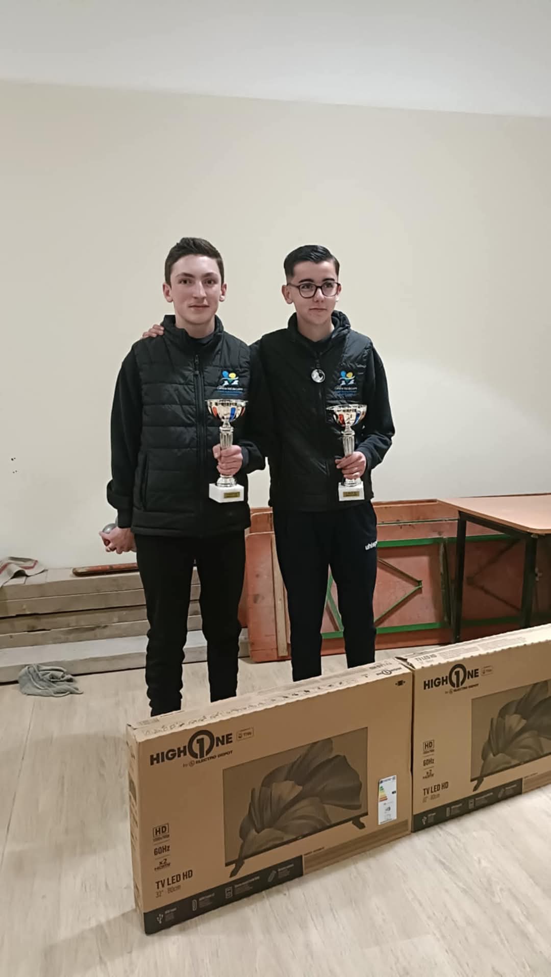 Les juniors vainqueurs