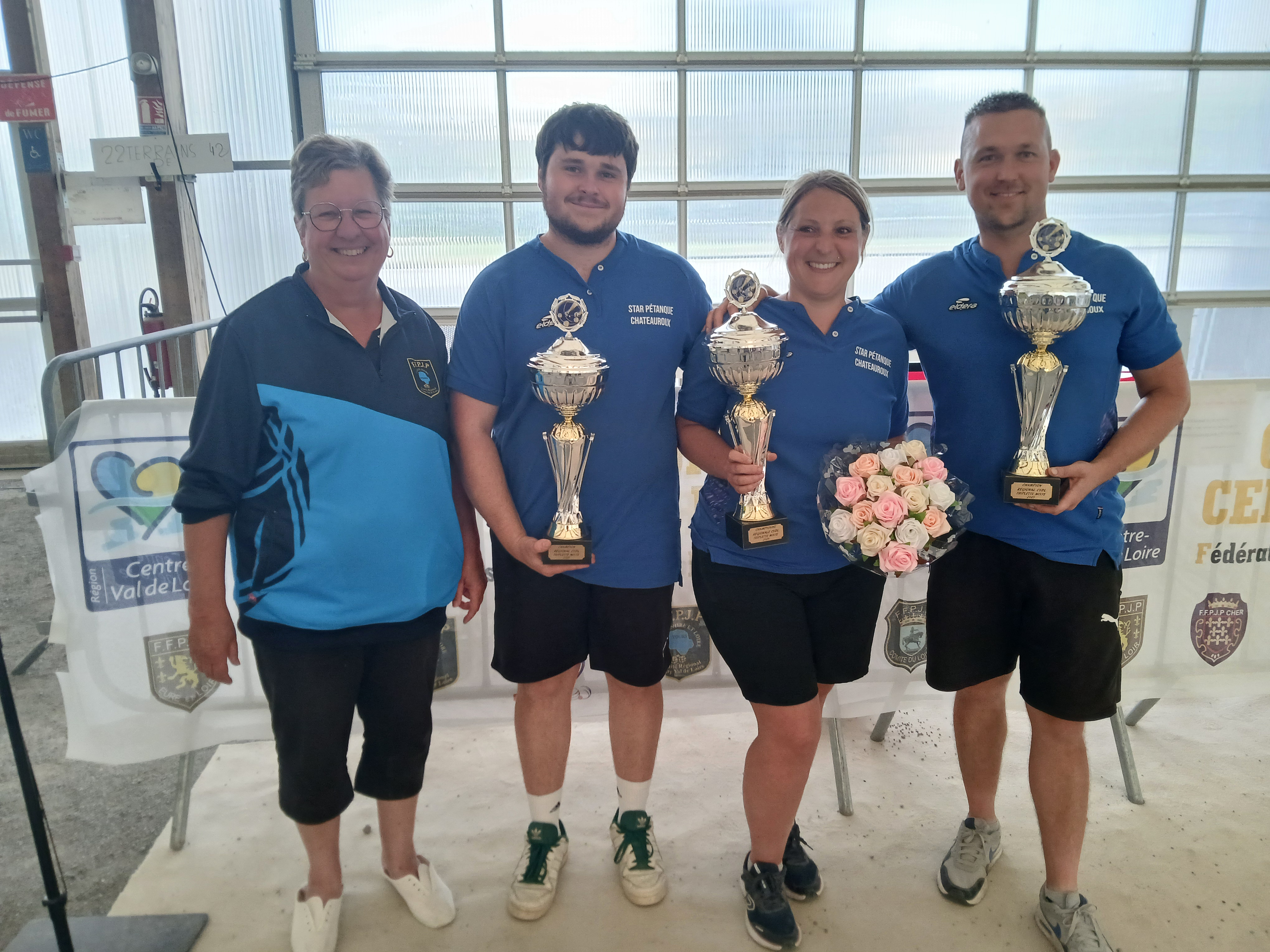 Caroline Montanier / Clovis Galat / Batiste Rossin (CD36) Champions Triplettes Mixte