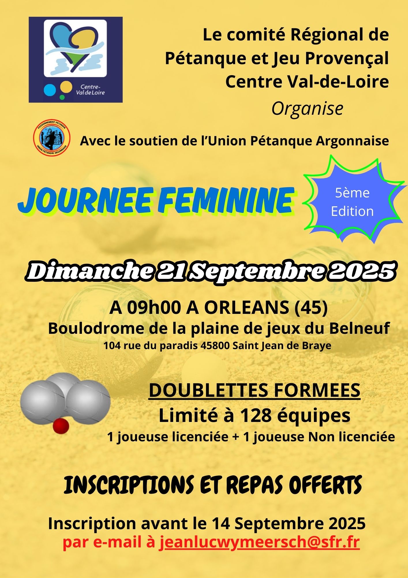 5éme journée Féminine: Venez nombreuses 5éme journée Féminine: Venez nombreuses