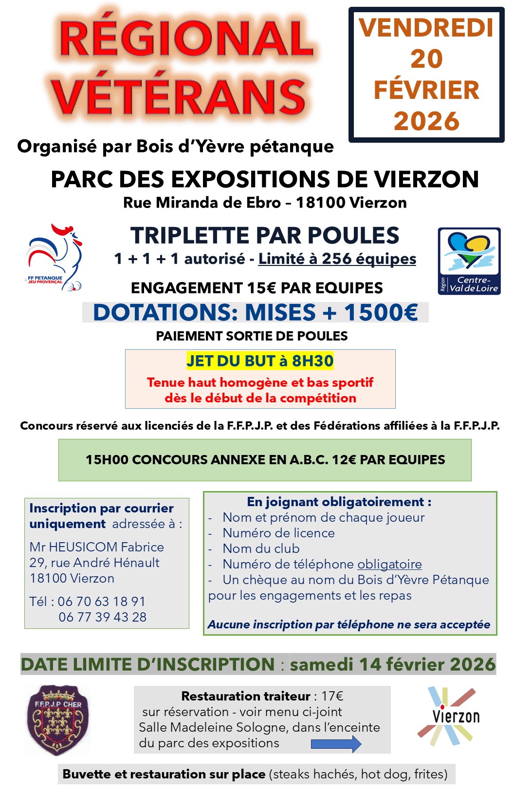 Régional Vétérans de Vierzon Régional Vétérans de Vierzon