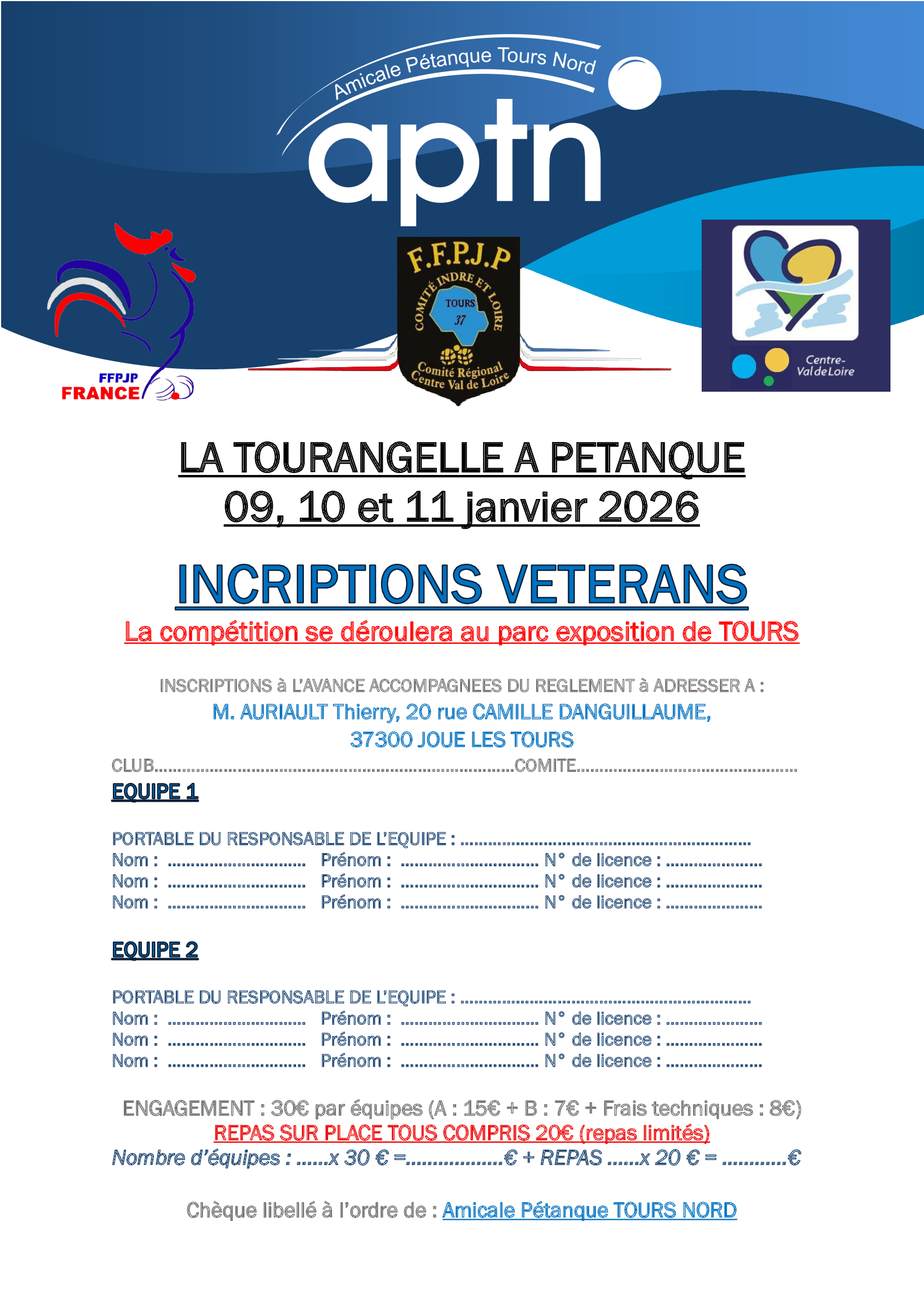 Régional Vétérans de Tours Régional Vétérans de Tours