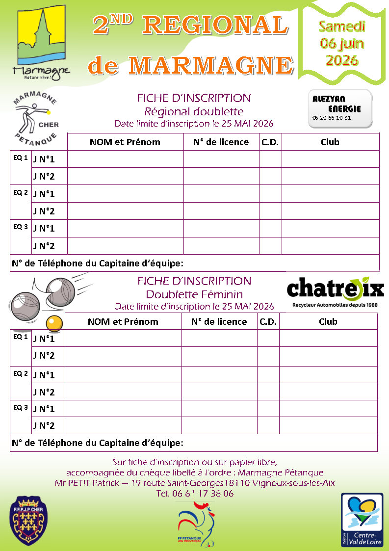 2éme Régional de Marmagne