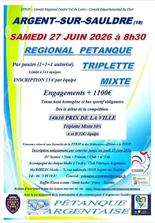 Régional d'Argent sur Sauldre