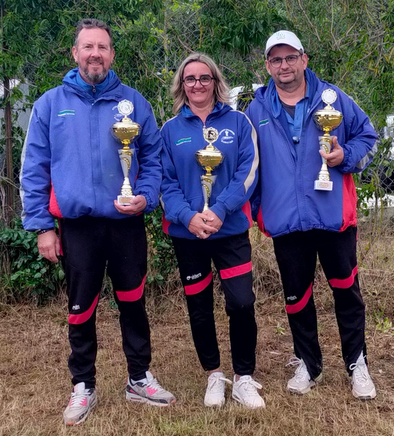 L'équipe de Langon vice championne  Triplette mixte