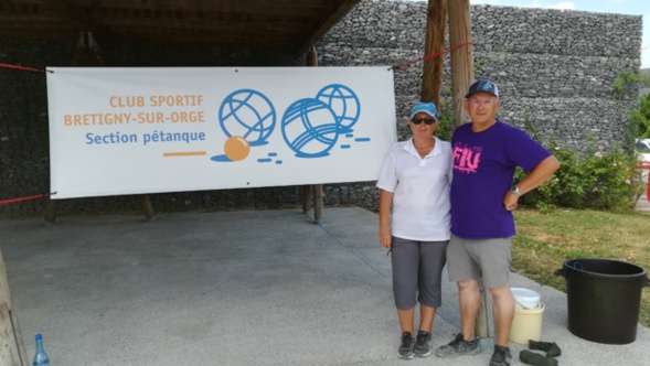 les animateurs de l'atelier pétanque