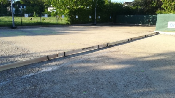 les terrains aménagés du club