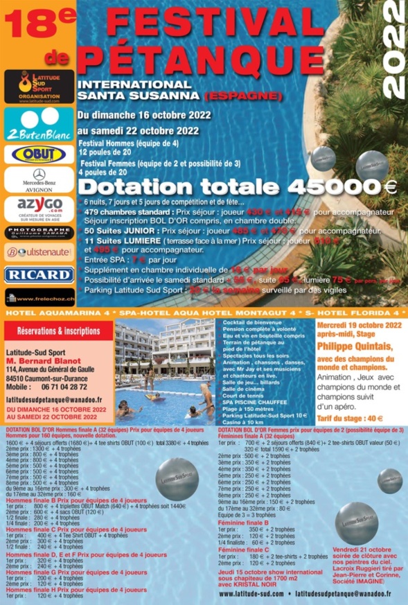 SORTIE A SANTA SUSANNA DU 16 AU 22 OCTOBRE 2022