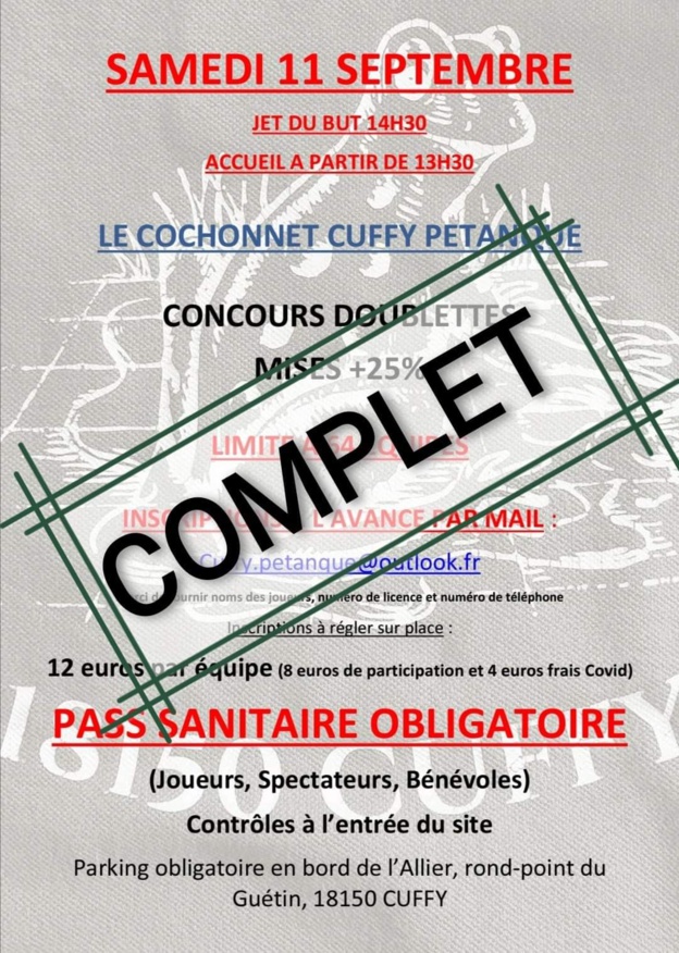 Clôture inscription concours Clôture inscription concours