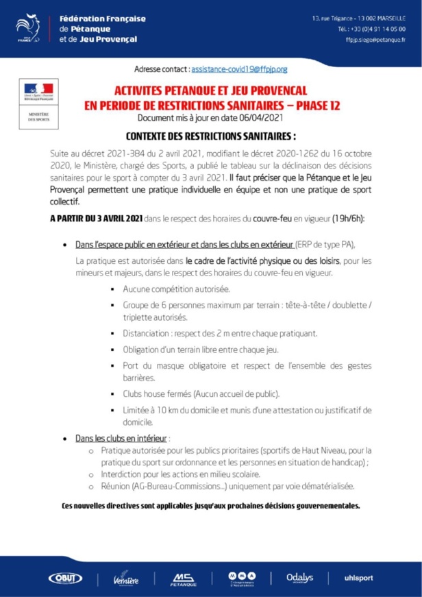 ACTIVITES PETANQUE ACTIVITES PETANQUE