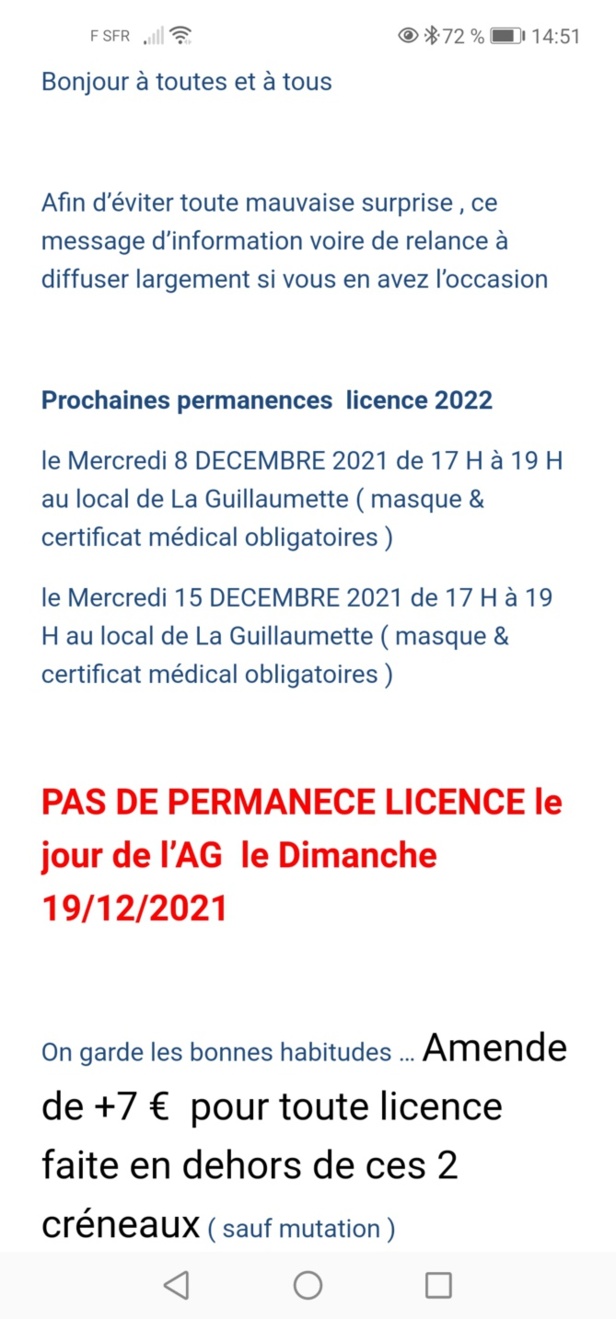 Licences 2022 Licences 2022
