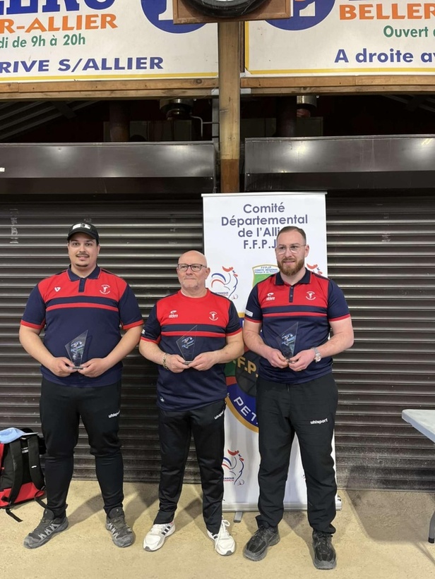 Champion d'Allier Ryan Caray, Philippe Bernard et Léo Bernard Champion d'Allier Ryan Caray, Philippe Bernard et Léo Bernard