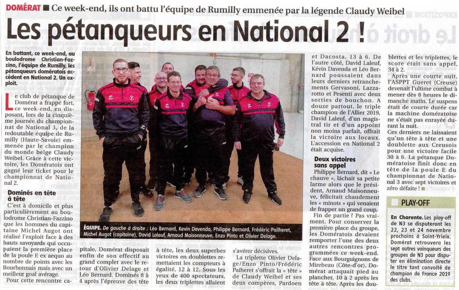Un grand bravo à nos champions qui portent haut les couleurs du club.