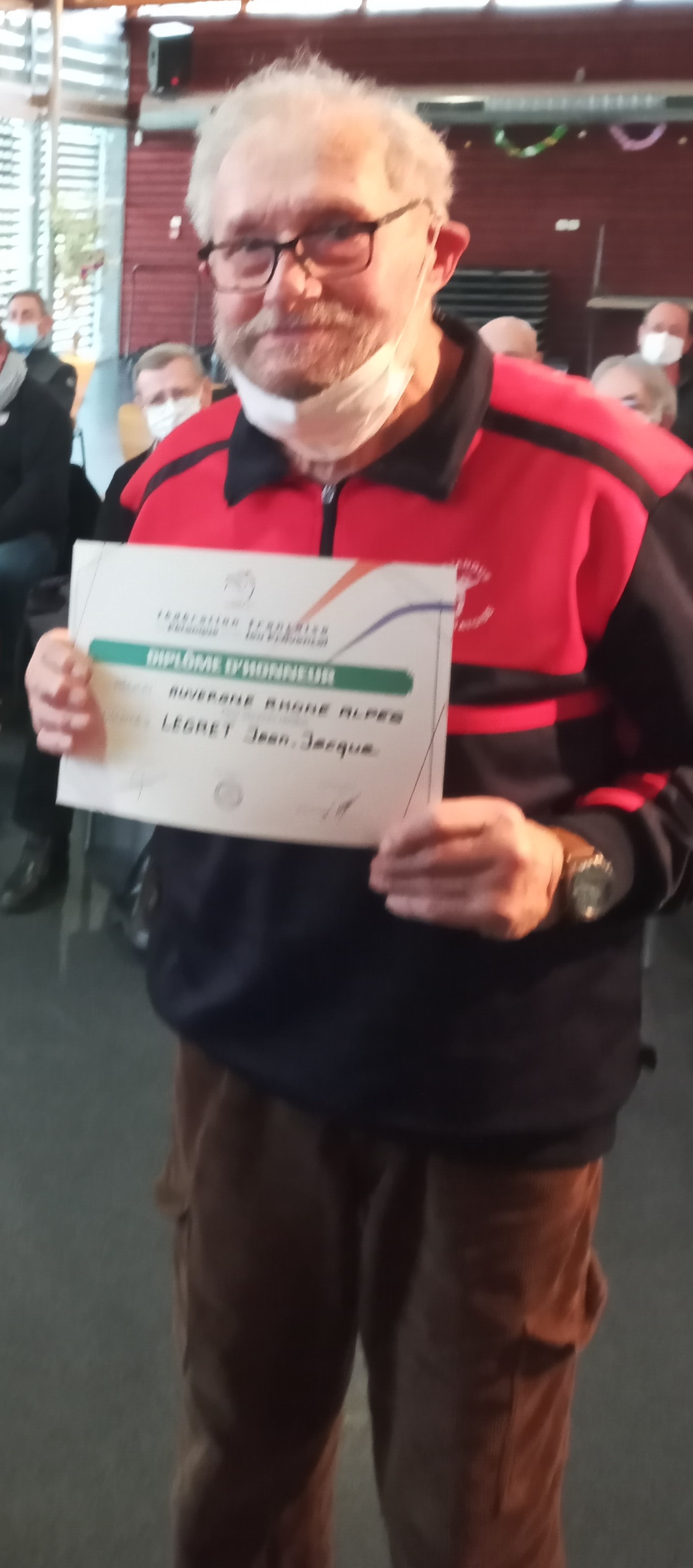 Diplôme d'Honneur pour Jean Jacques Legret Diplôme d'Honneur pour Jean Jacques Legret