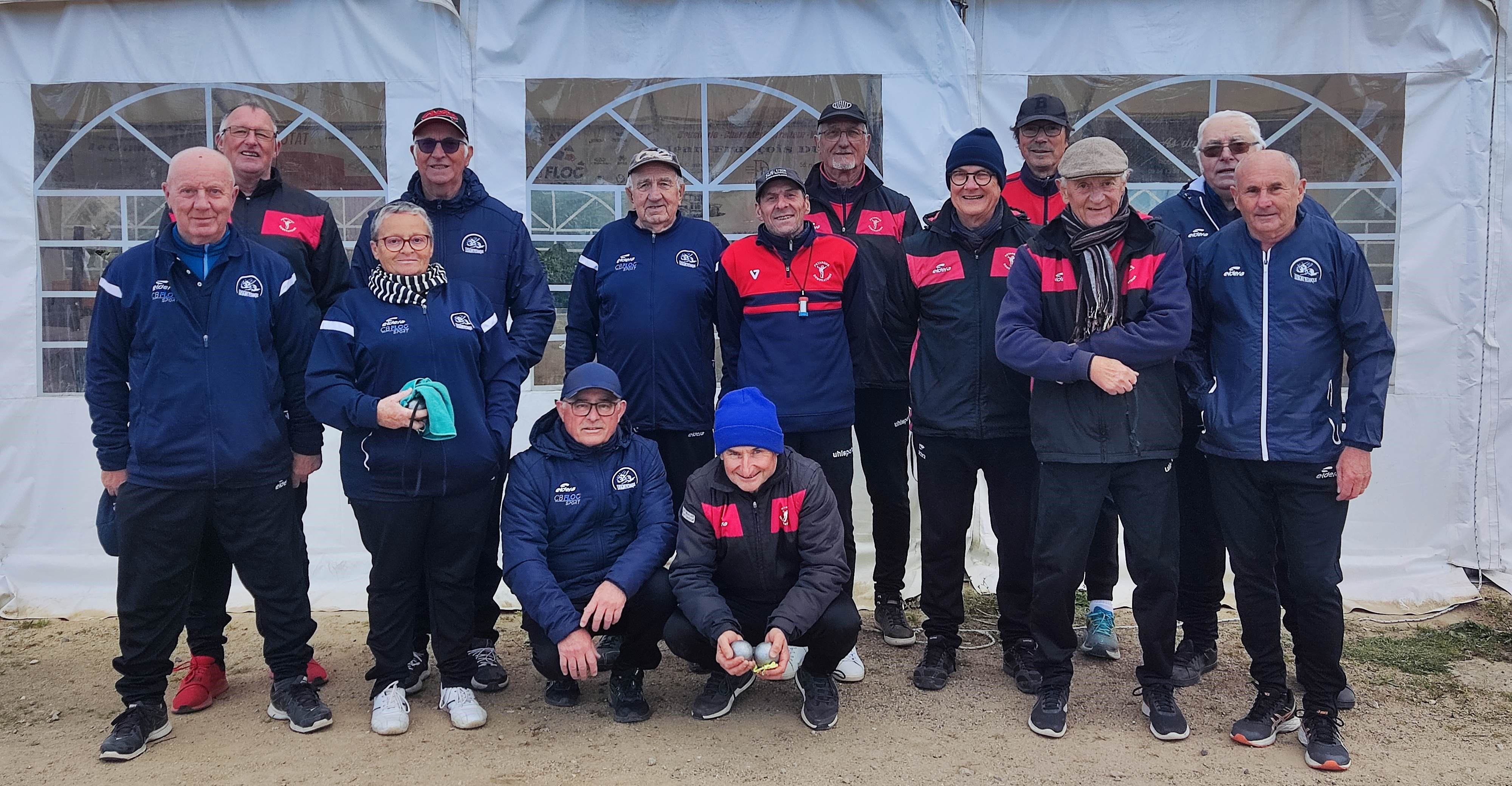 Les équipes de Lusigny A et de Domérat B Les équipes de Lusigny A et de Domérat B