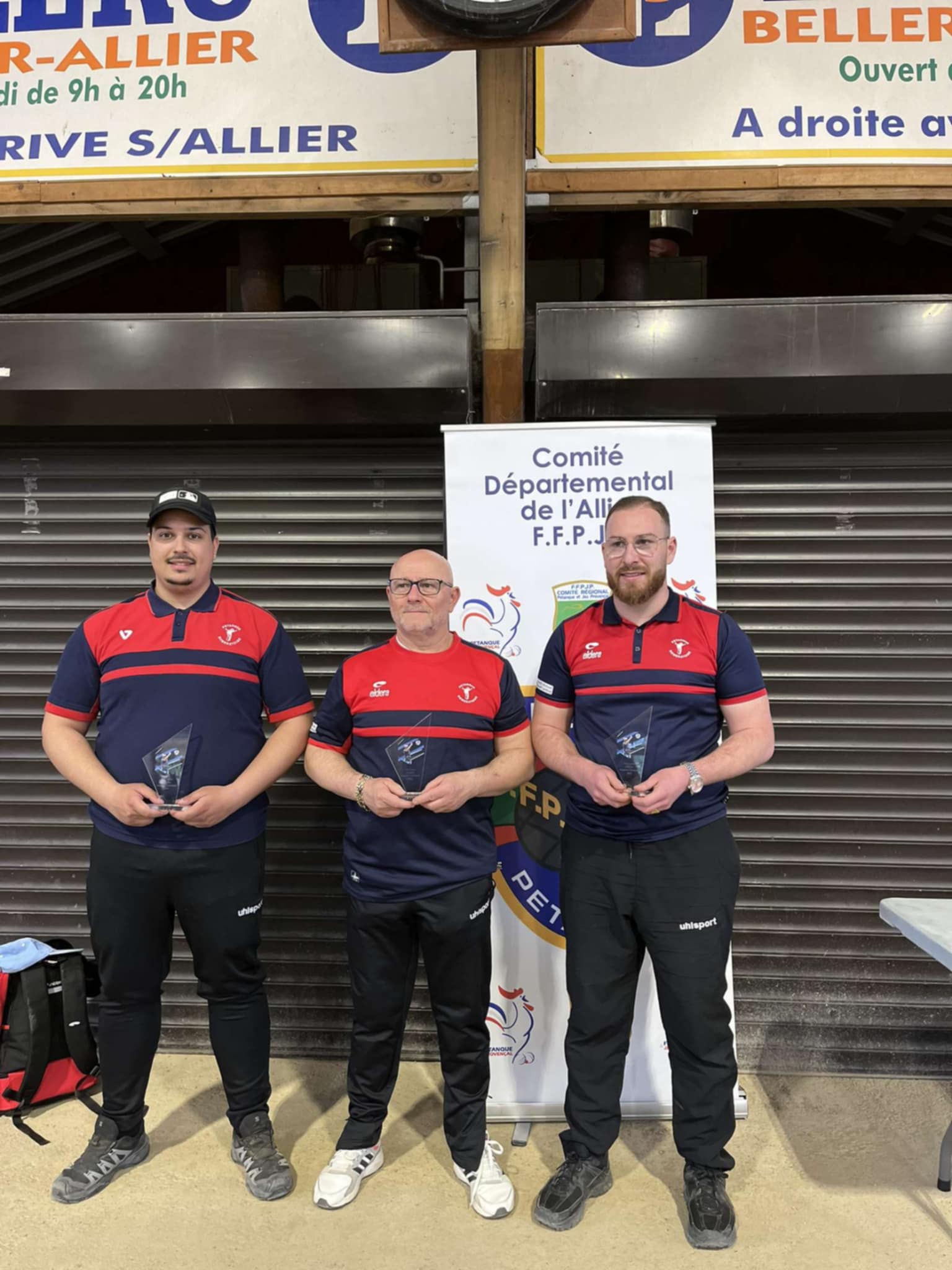 Champion d'Allier Ryan Caray, Philippe Bernard et Léo Bernard