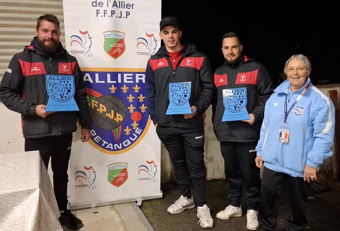 Vice Champion Allier Moise, Ylan et Mathieu Vice Champion Allier Moise, Ylan et Mathieu