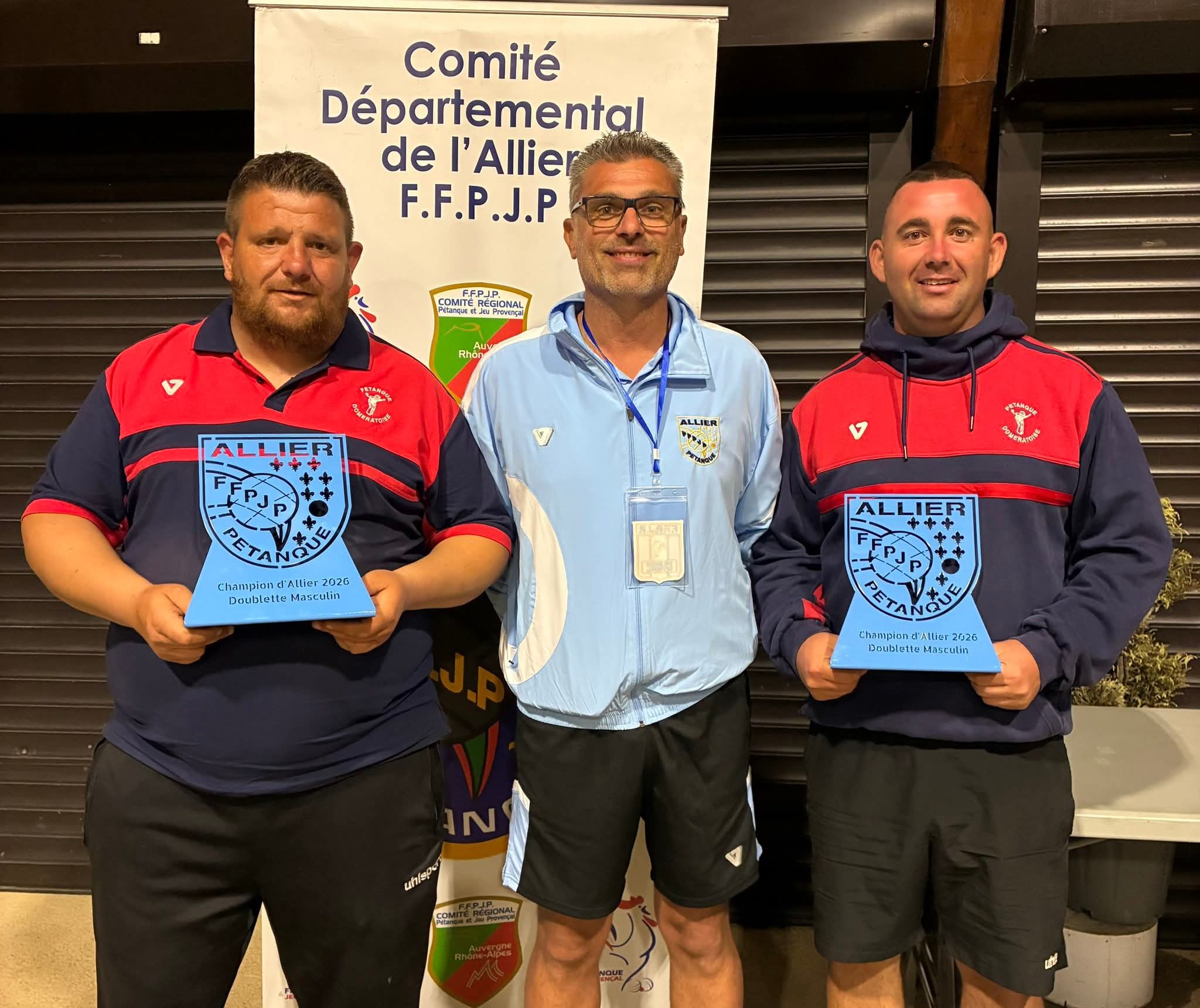 Champion d'Allier Doublette David Laleuf  et Frédéric Pailheret