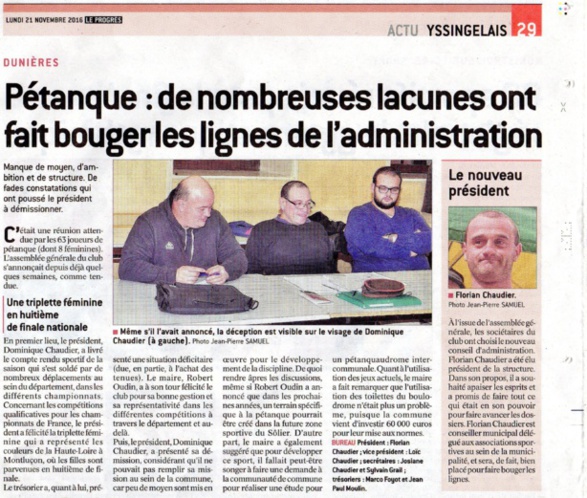 article du progrès