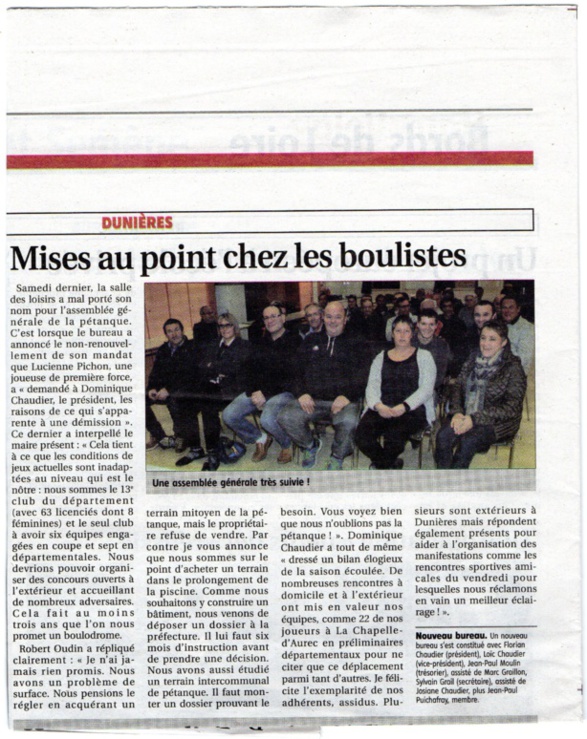 article de la gazette