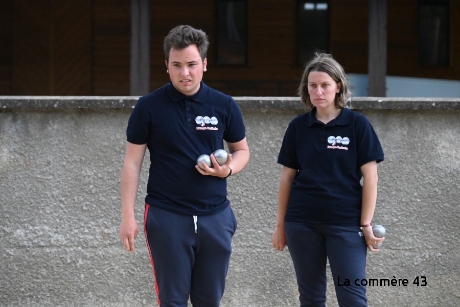Résultat des doublettes mixtes à Dunières