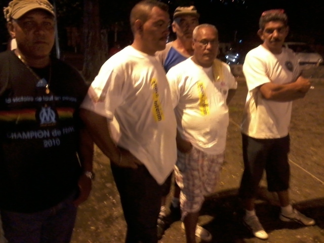 B DEJEAN - JL TORRINIERE - J LIM HOUN TCHEN hors course. B DEJEAN - JL TORRINIERE - J LIM HOUN TCHEN hors course.