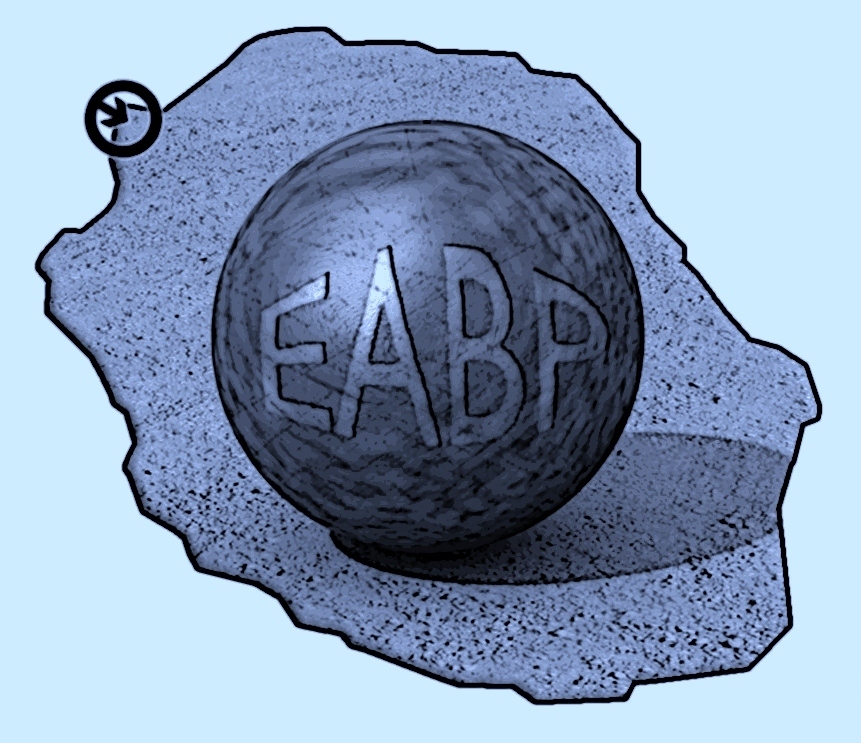 logo postérisé sur fond bleu logo postérisé sur fond bleu