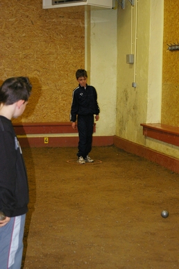 entraînement au pétanquodrome