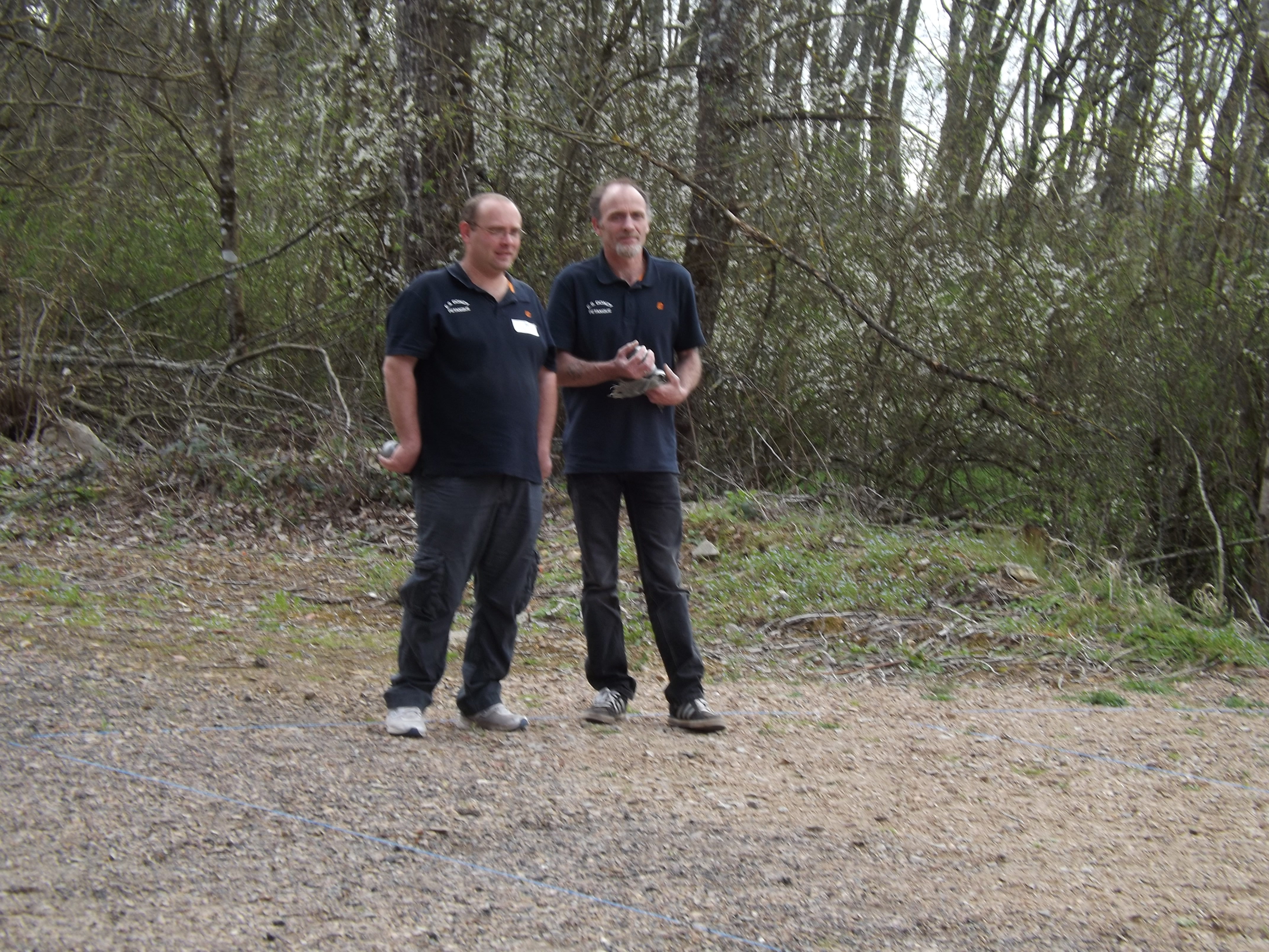 Gérard et Yannick championnat doublette à Guérigny