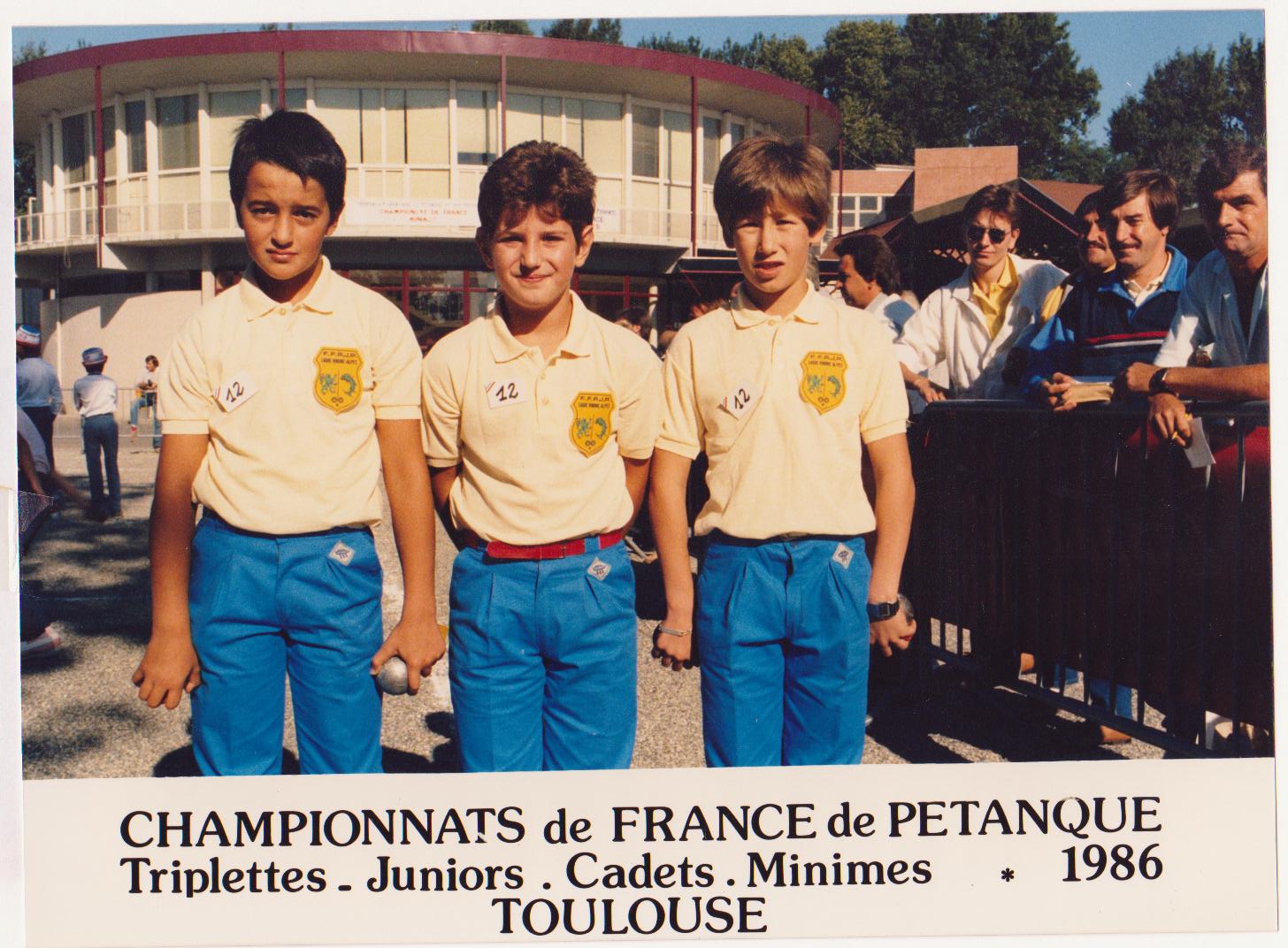 Pétanque Trévoux 1986 .