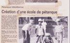 1983  Création école de pétanque Trévoux .