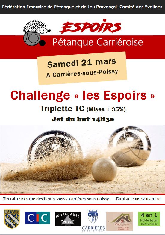 Challenge "Les Espoirs" 20/03/2020