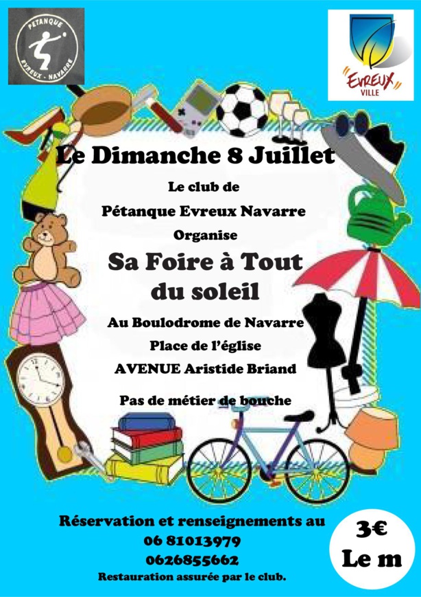 Foire a tout du soleil Dimanche 8 JUILLET