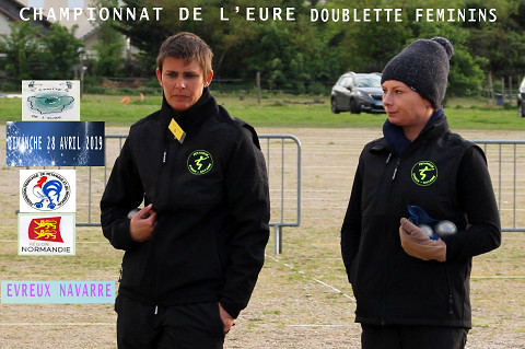 Les Chauvel's Girls championnes de l'Eure Doublette Les Chauvel's Girls championnes de l'Eure Doublette