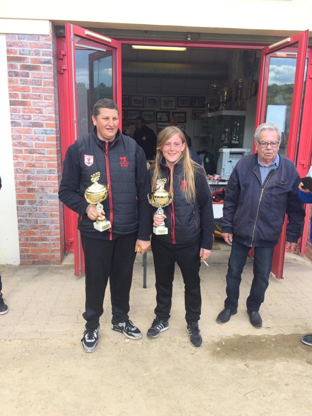 Deborah GUESDON ET Vincent MAUTE  CHAMPIONS de l'EURE Doublette Mixte