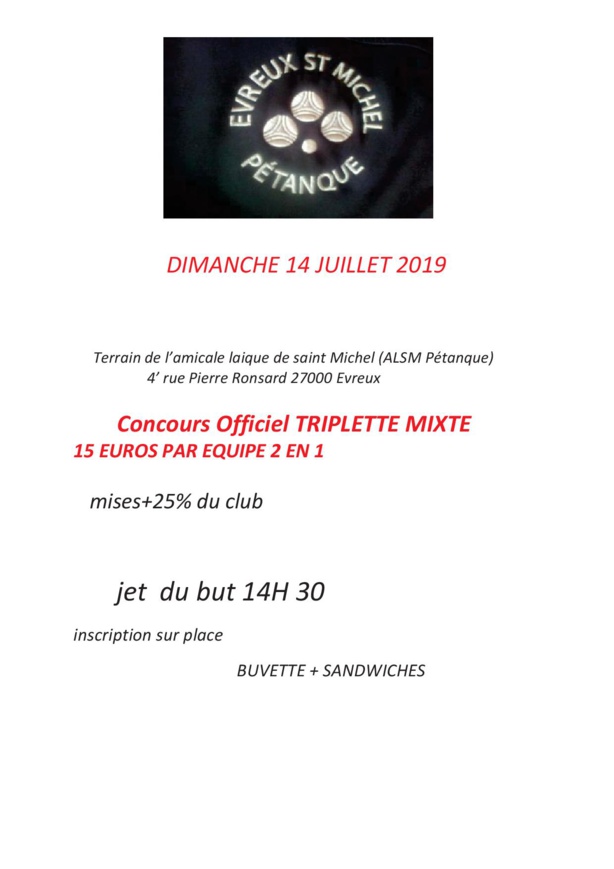 Concours du 14 juillet à St Michel