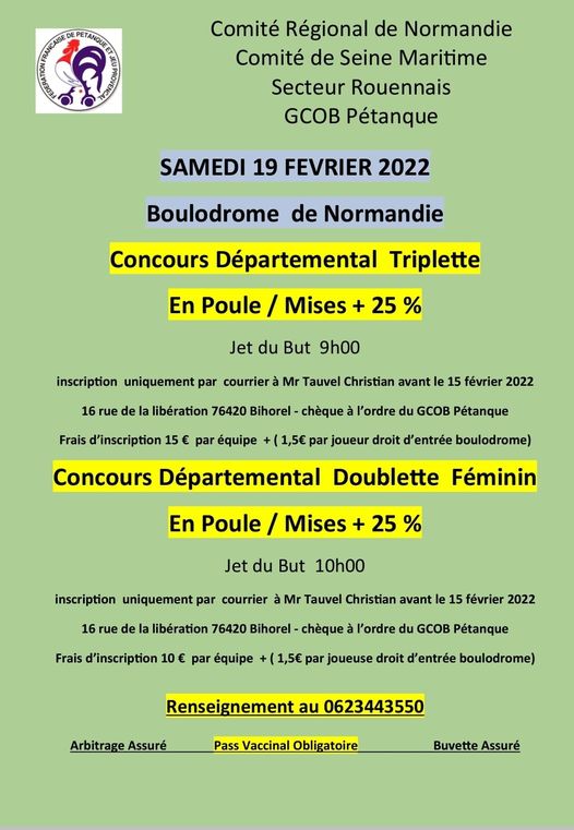 Concours du 19 fevrier Concours du 19 fevrier