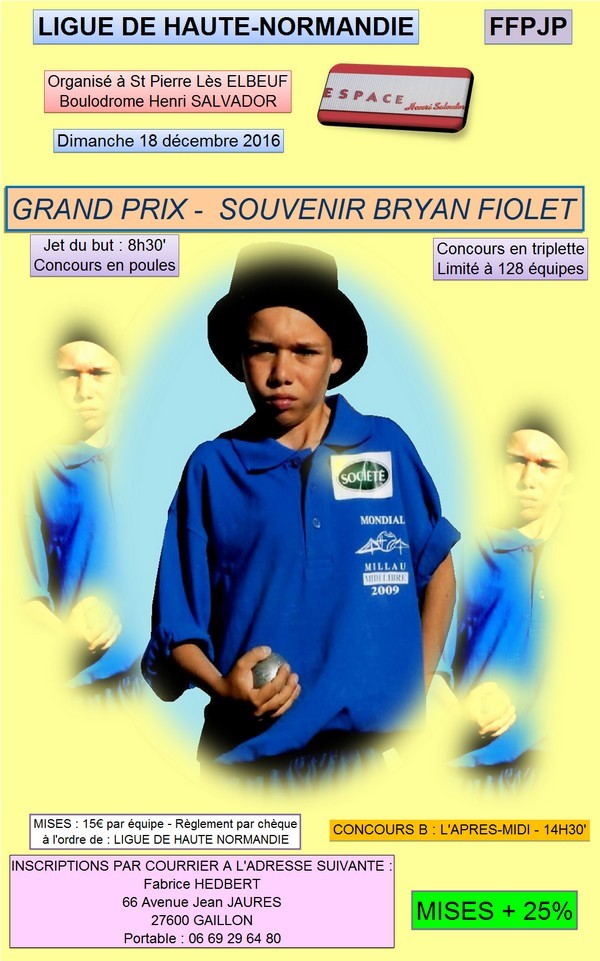 Dernier concours officiel de l'année COMPLET Dernier concours officiel de l'année COMPLET